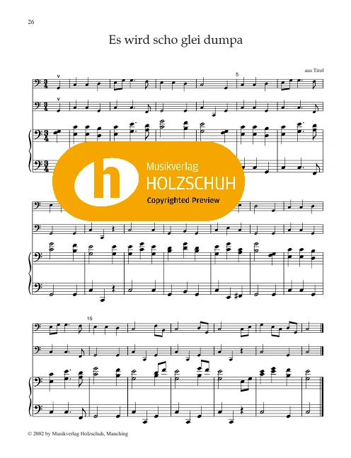 Es wird scho glei dumpa